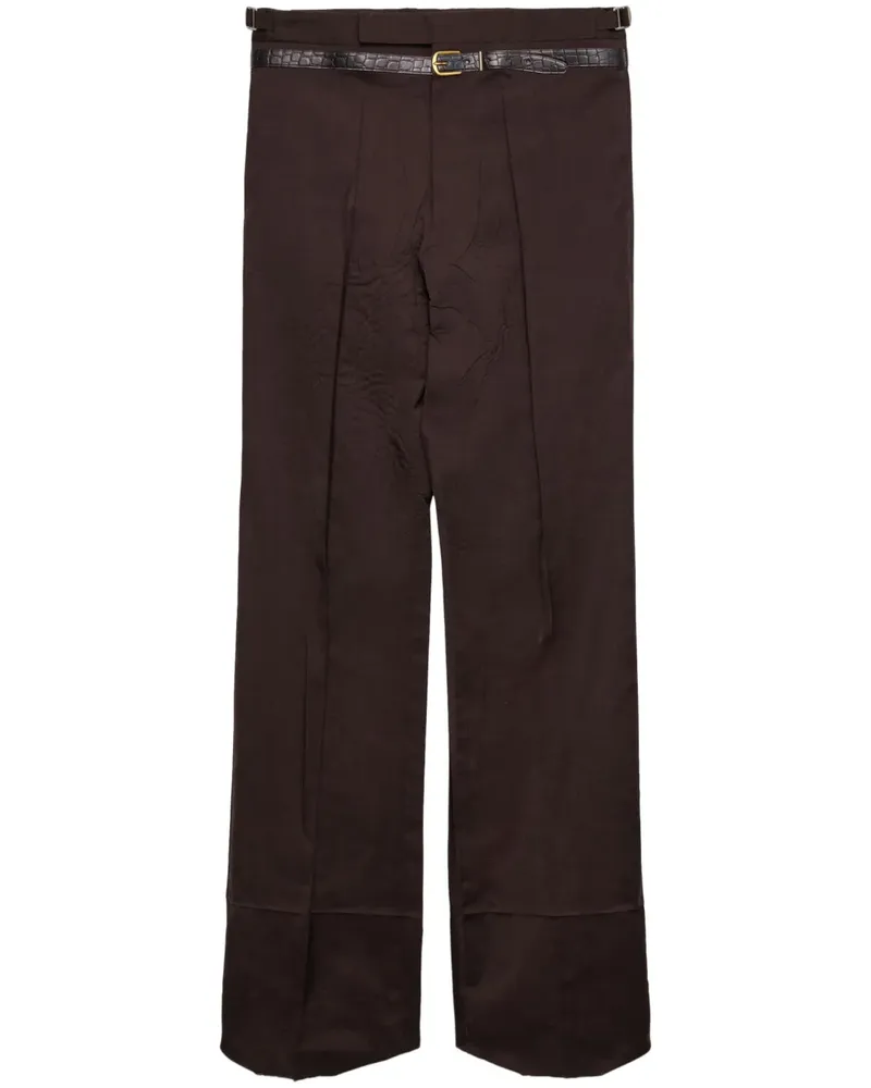 Prada Hose mit Gürtel - Braun Braun