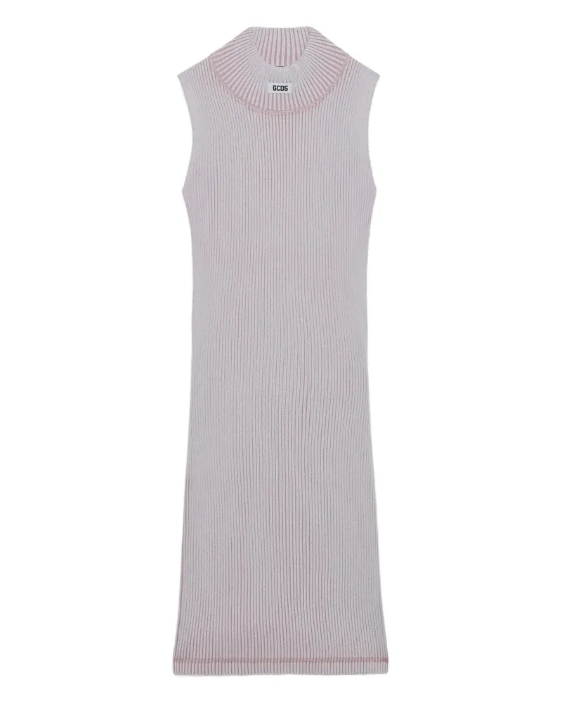 GCDS Midikleid aus geripptem Strick - Violett Violett