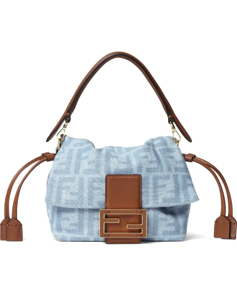 Fendi small Mamma Baguette tote bag - Blau Blau