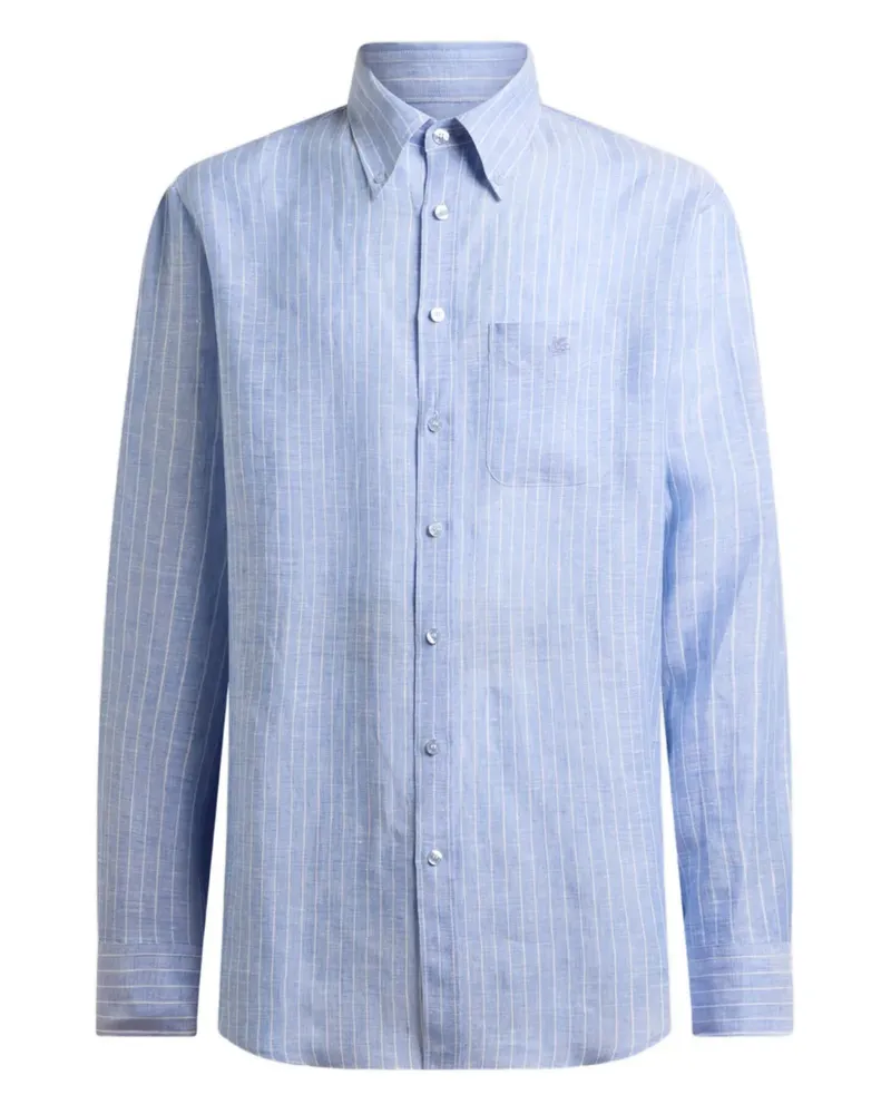 Etro Gestreiftes Hemd - Blau Blau