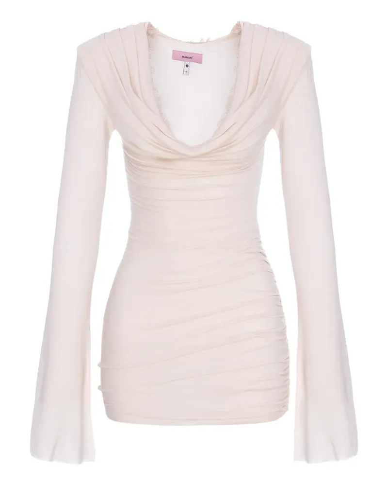 MANURÍ Alma mini dress - Nude Nude