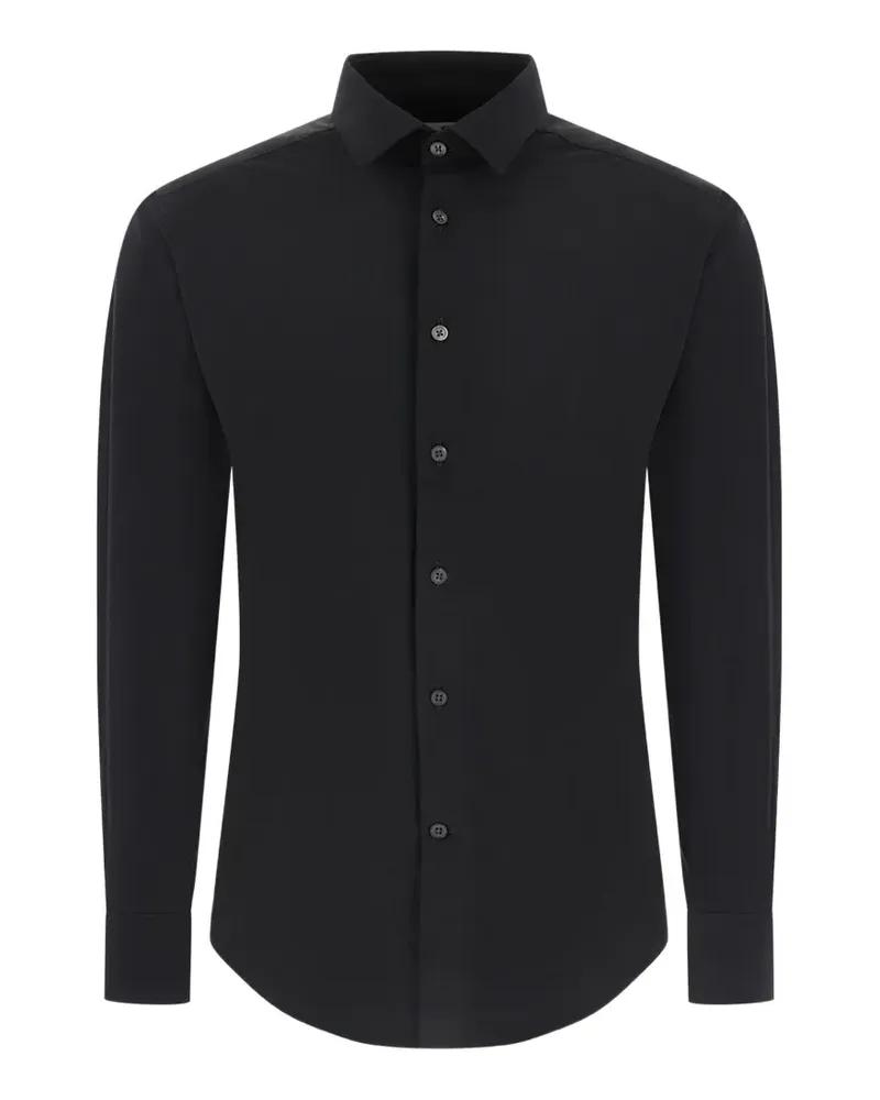 Corneliani long-sleeve button-up shirt - Schwarz Schwarz