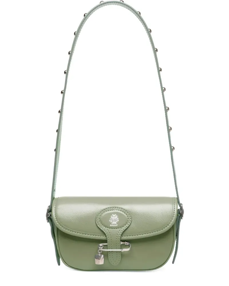 Bally Mini Beckett Schultertasche - Grün Grün