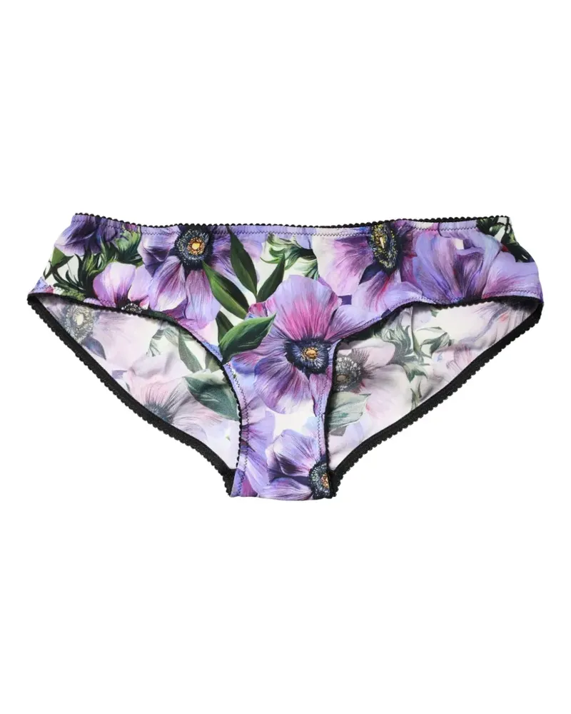 Dolce & Gabbana floral-print briefs - Violett Violett