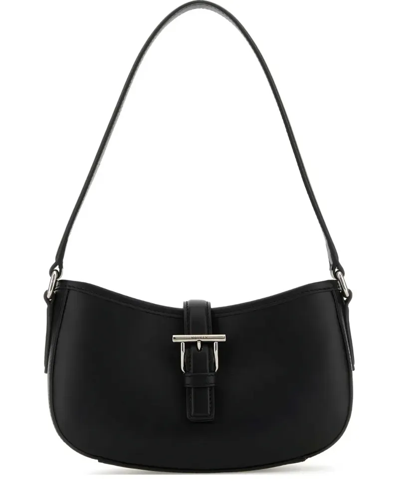 Alexander McQueen Mini T-Bar Schultertasche mit Schnallenverschluss - Schwarz Schwarz