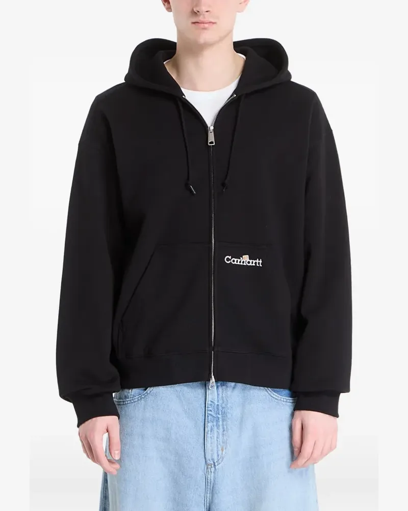 Carhartt WIP hooded zip jacket - Schwarz Schwarz