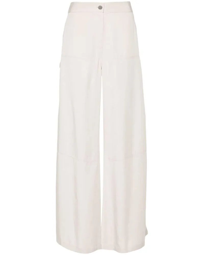 Theory Carpenter Wide-Leg-Hose Nude