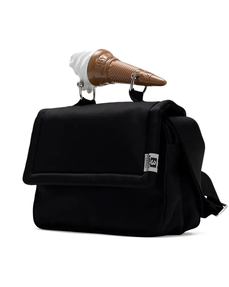 MIHARAYASUHIRO ice-cream-cone-handle shoulder bag - Schwarz Schwarz