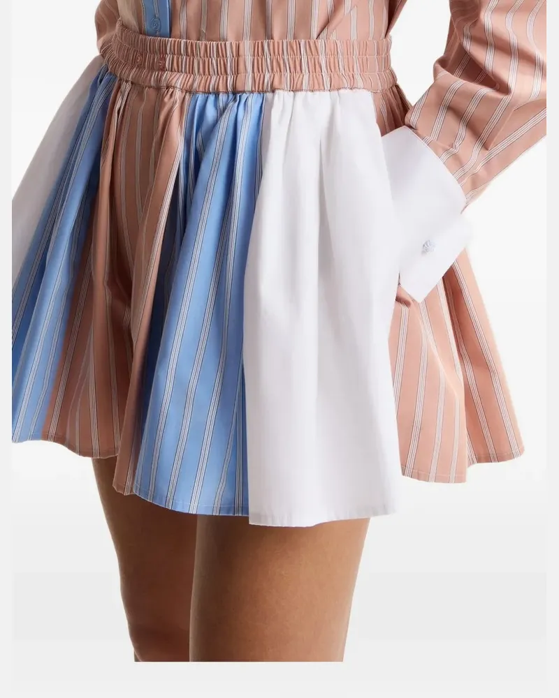 Essentiel striped-pattern shorts - Rosa Rosa