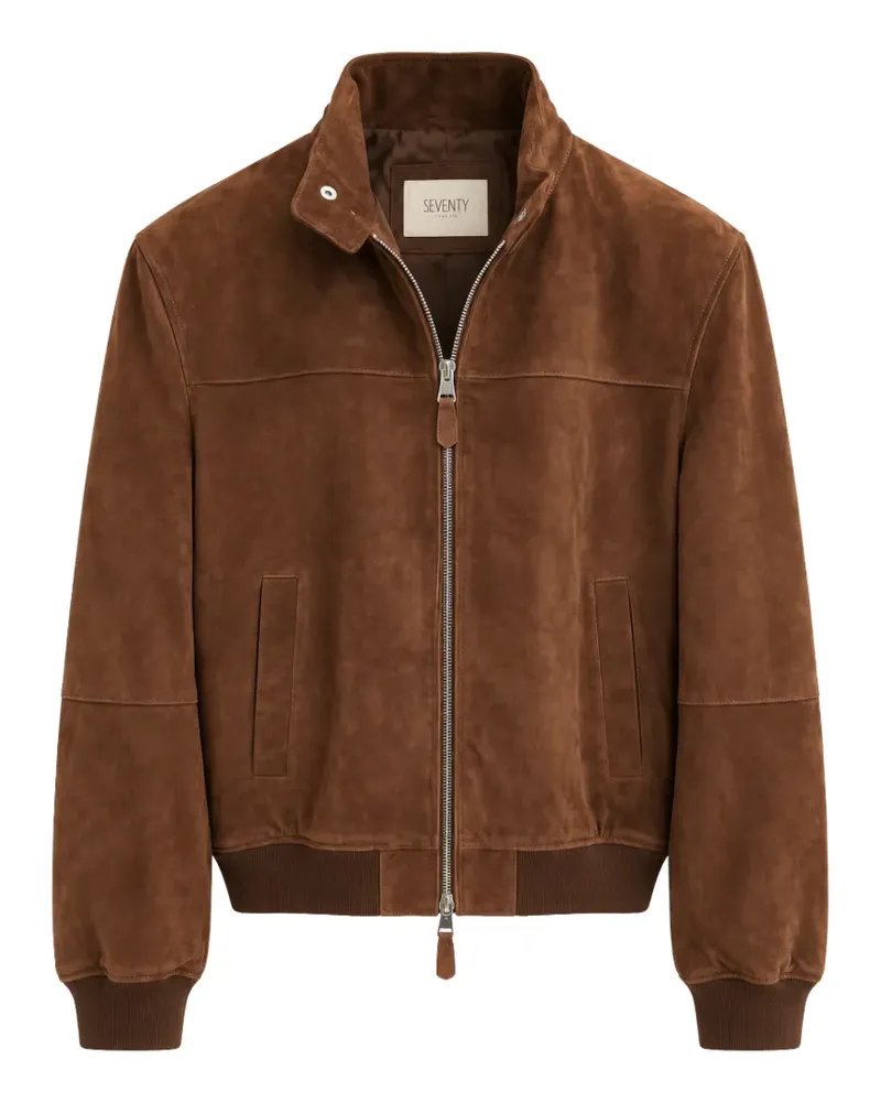 Seventy Wildlederjacke mit Reißverschluss - Braun Braun