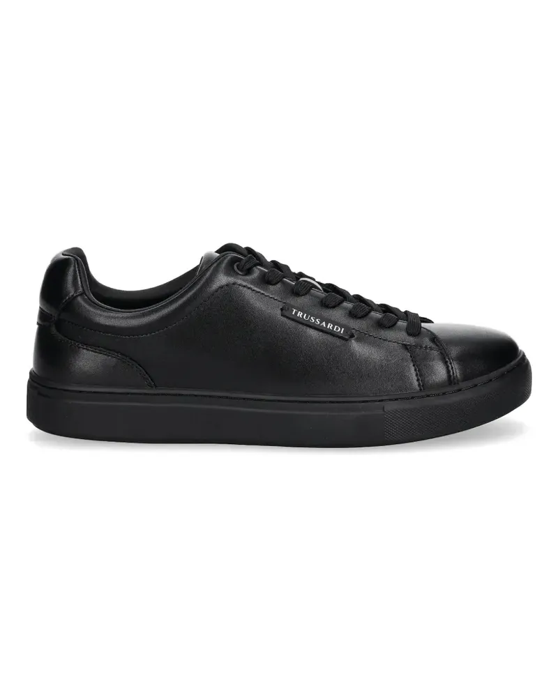 Trussardi Sneakers mit Logo - Schwarz Schwarz