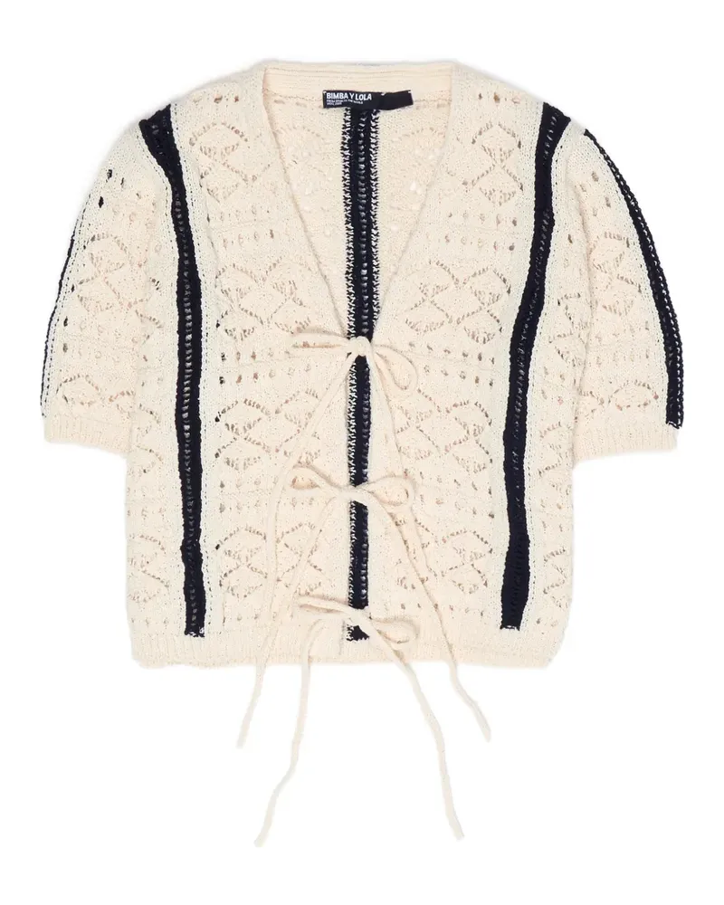 BIMBA Y LOLA Gehäkelter Cardigan - Nude Nude