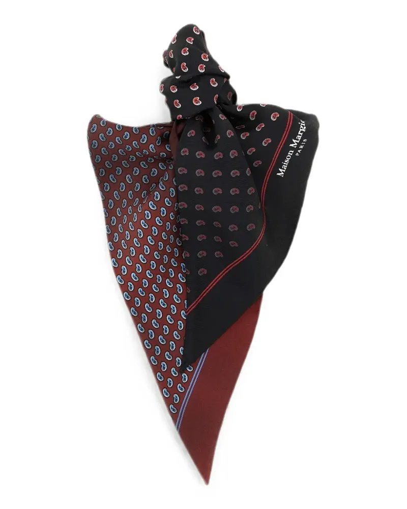 Maison Margiela micro-paisley double-sided scarf - Rot Rot