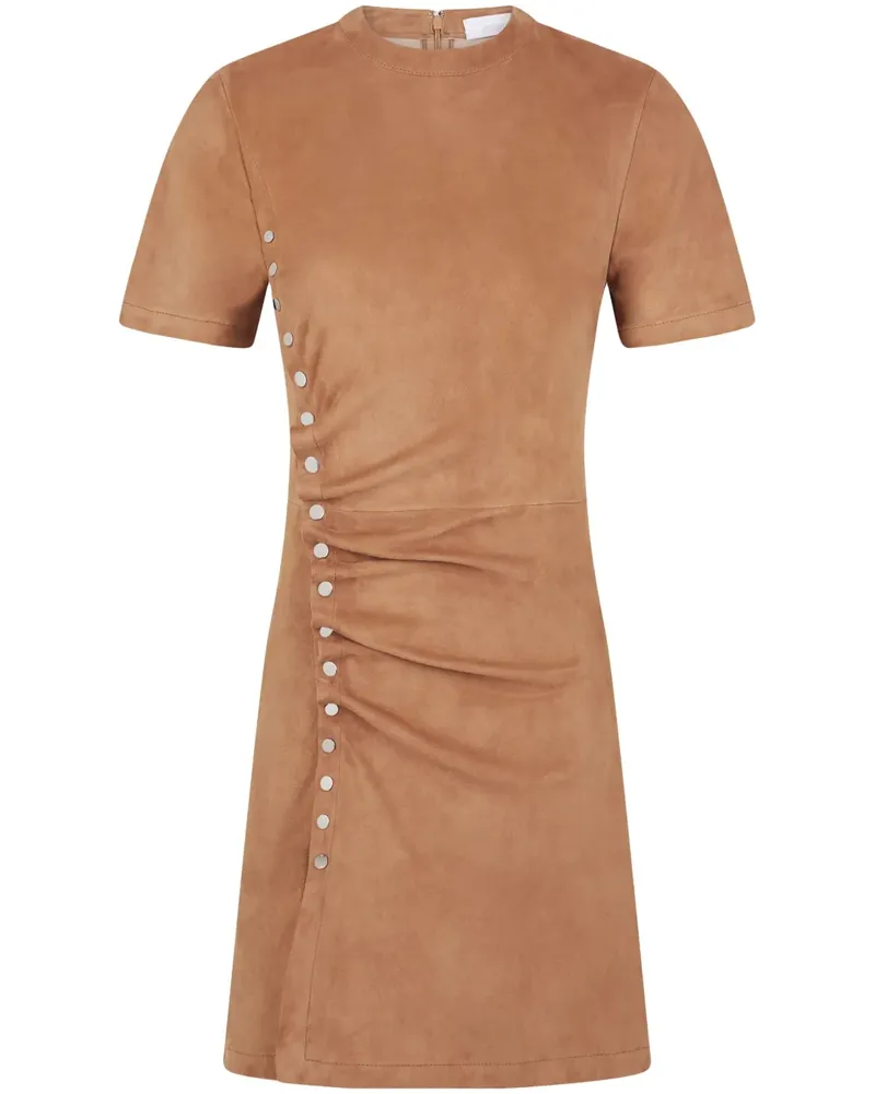 Paco Rabanne Gerafftes Minikleid - Braun Braun