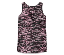 Minikleid mit Zebra-Print - Schwarz