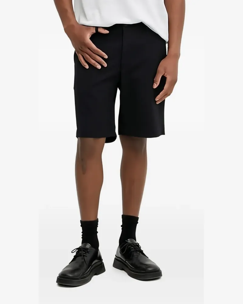 LES DEUX button shorts - Schwarz Schwarz