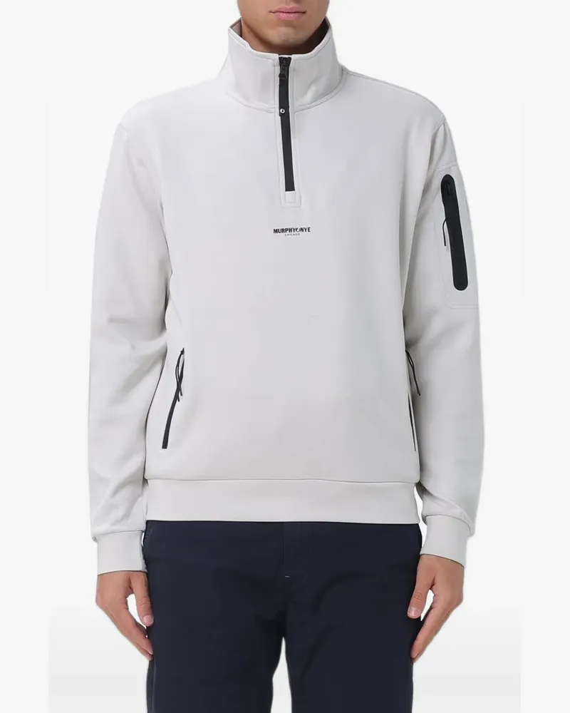 Murphy & Nye Flight half-zip high-neck sweater - Grau Grau