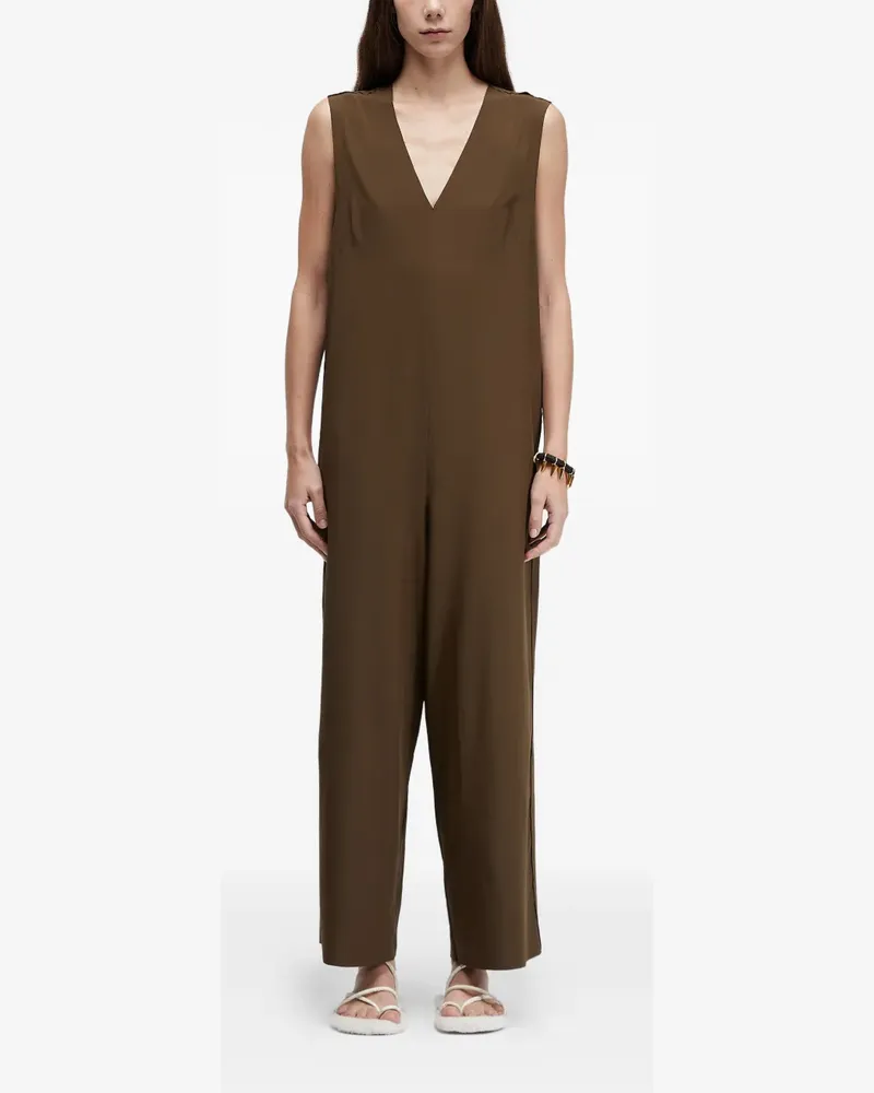 Osklen Jumpsuit mit V-Ausschnitt - Braun Braun