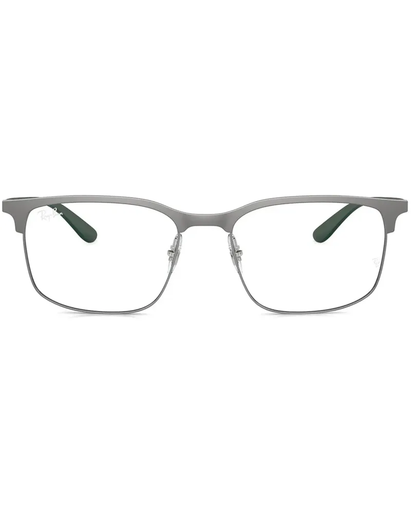 Ray Ban Brille mit eckigem Gestell - Grau Grau