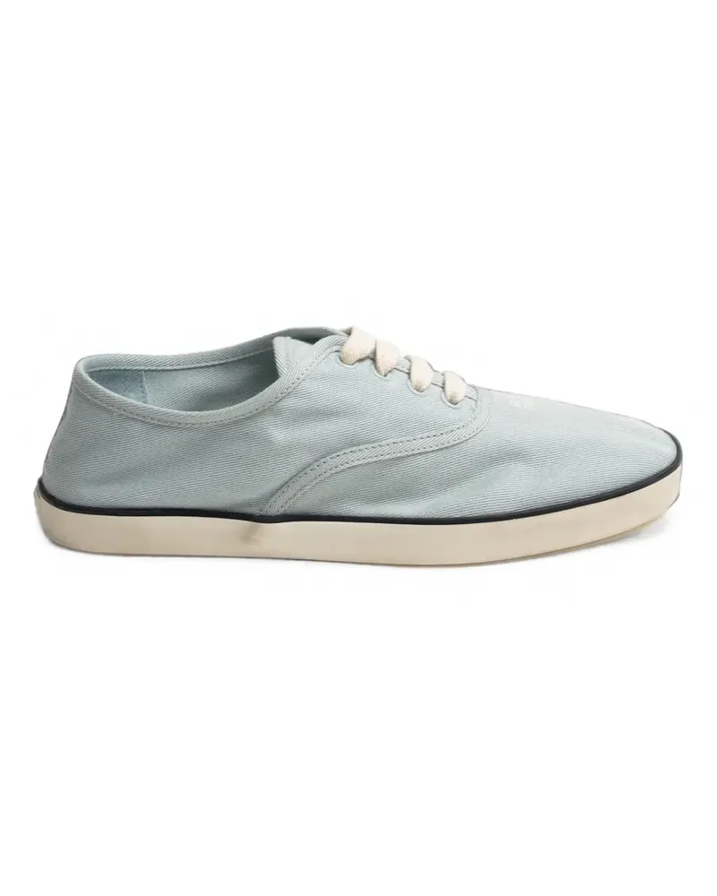 Miu Miu distressed denim sneakers - Blau Blau