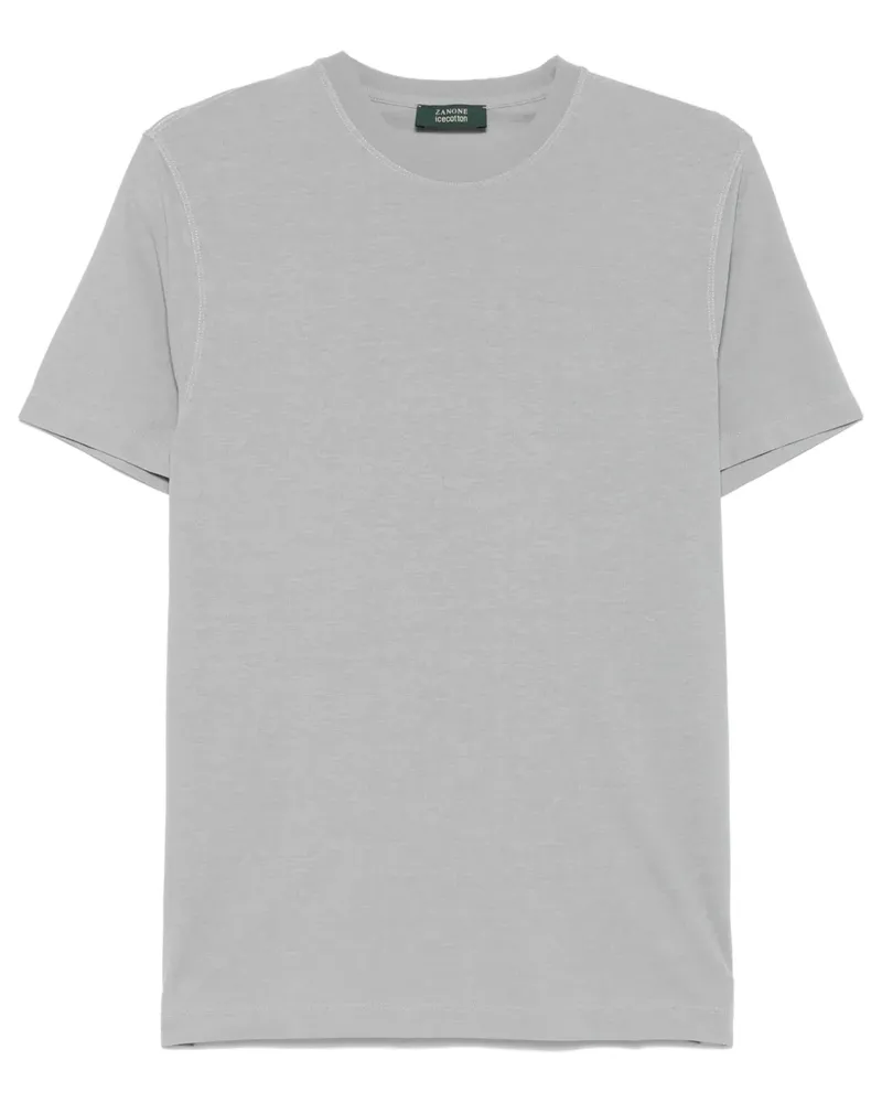Zanone Klassisches T-Shirt - Grau Grau