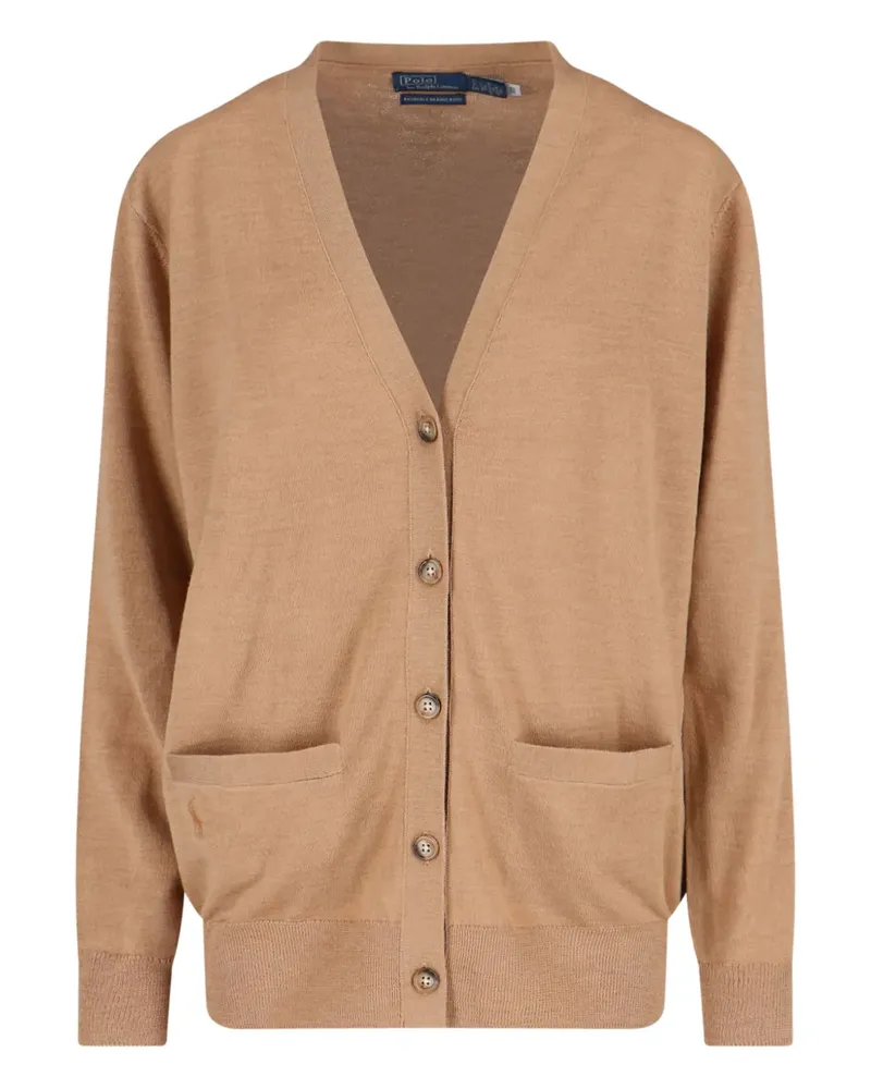 Ralph Lauren Cardigan mit V-Ausschnitt - Nude Nude