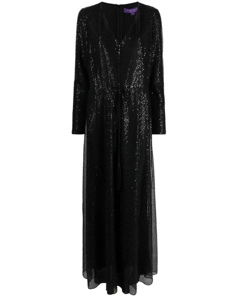 Ralph Lauren Kleid mit Perlen - Schwarz Schwarz