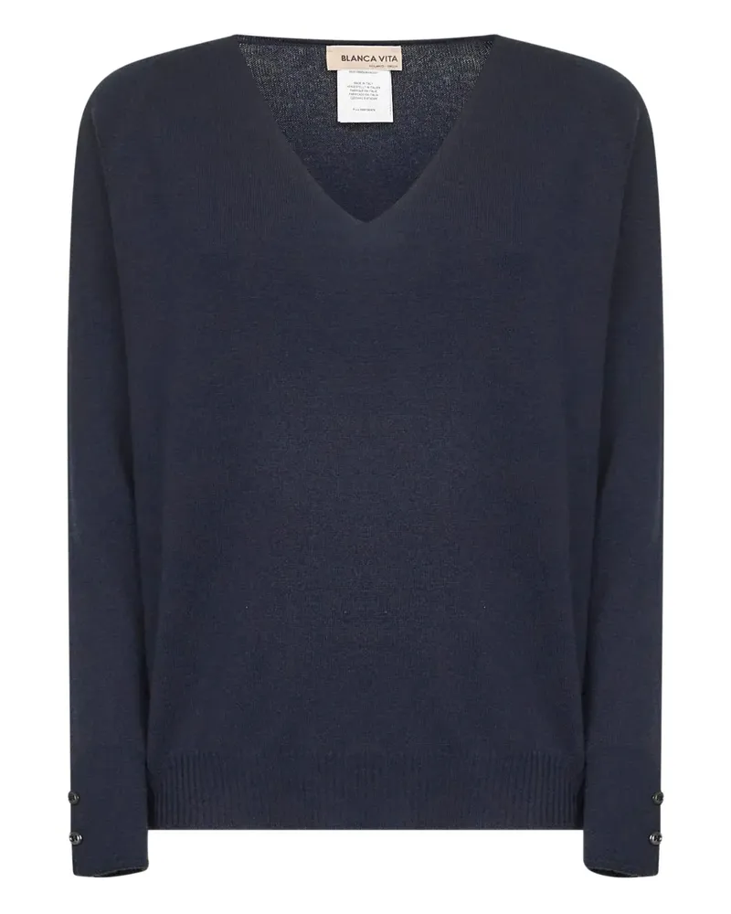 Blanca Pullover mit Raglanärmeln - Blau Blau