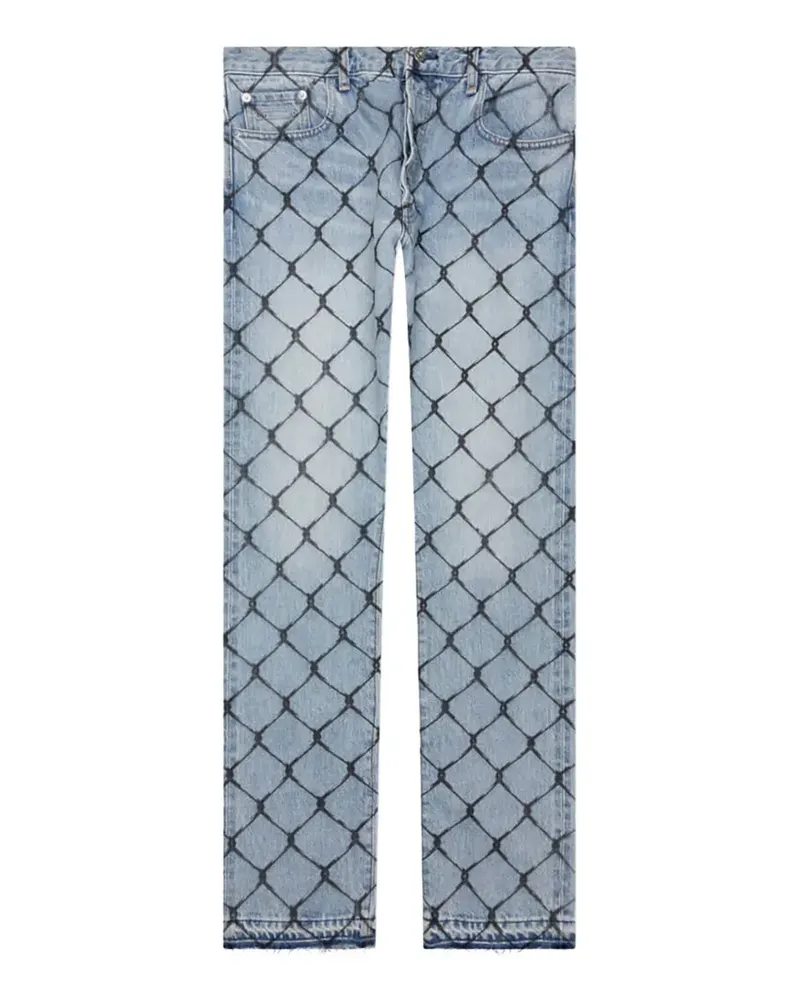 GALLERY DEPT. cage patterned jeans - Blau Blau