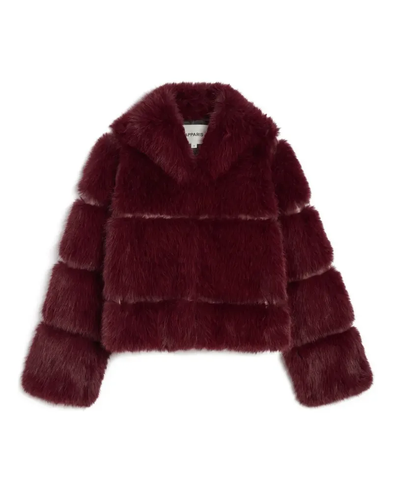 APPARIS Sai collared-neckline coat - Rot Rot