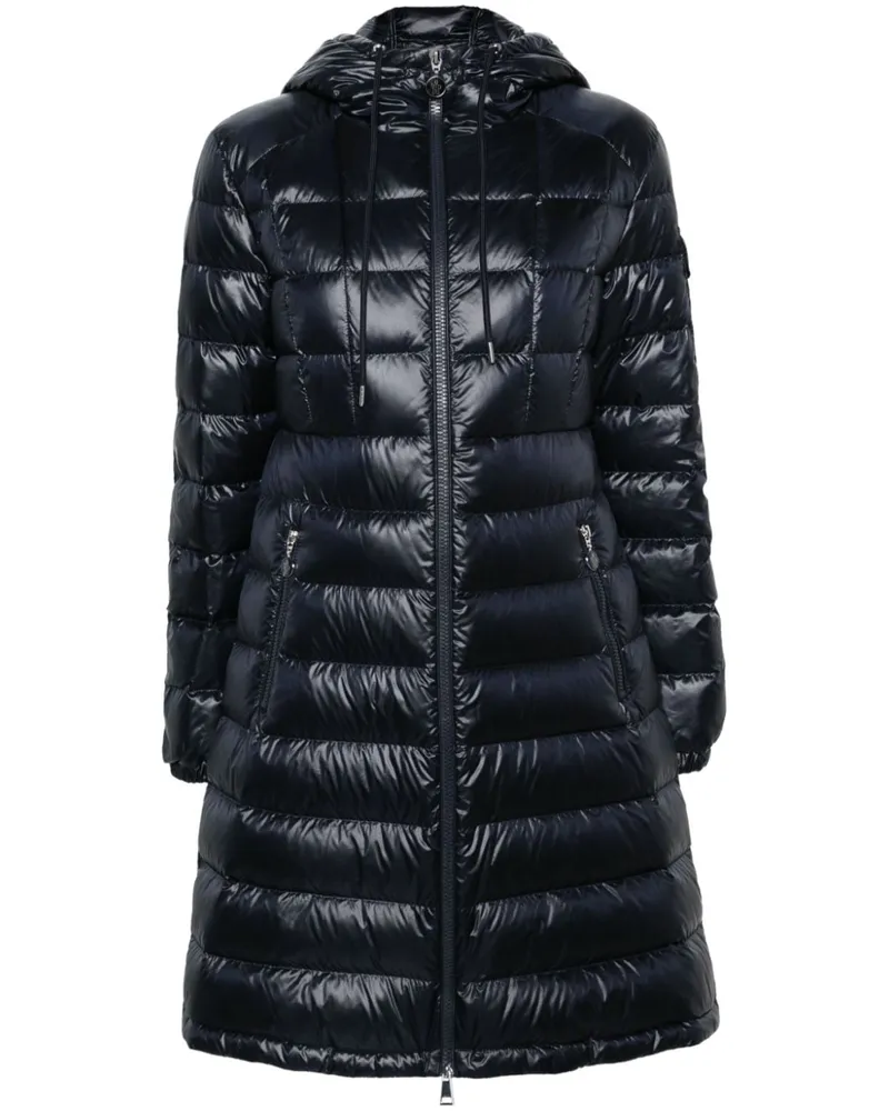 Moncler Amintore Daunenmantel mit Kapuze Blau