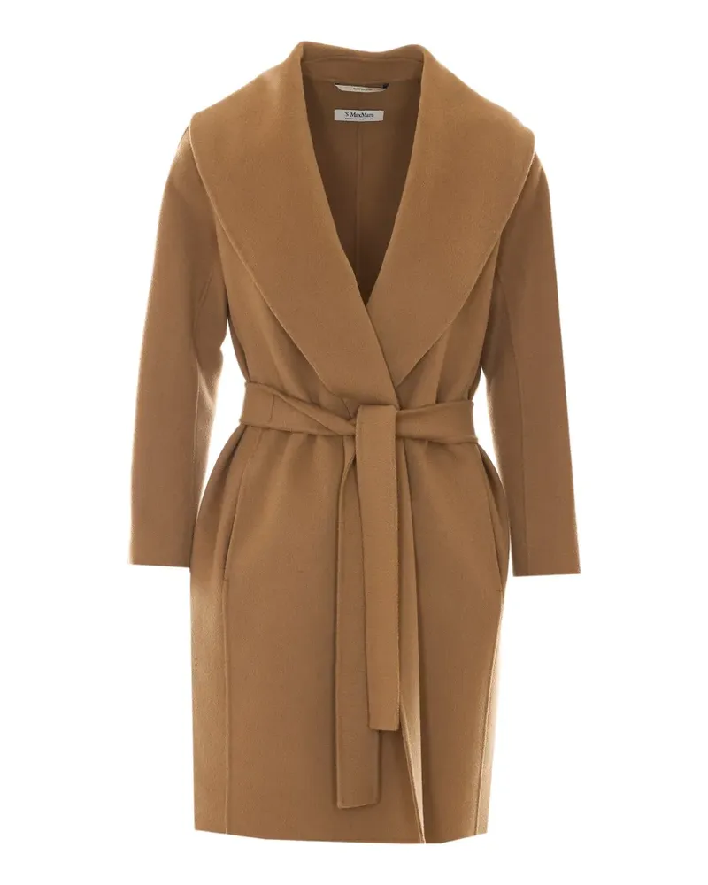 Max Mara Messi Mantel mit Gürtel - Nude Nude