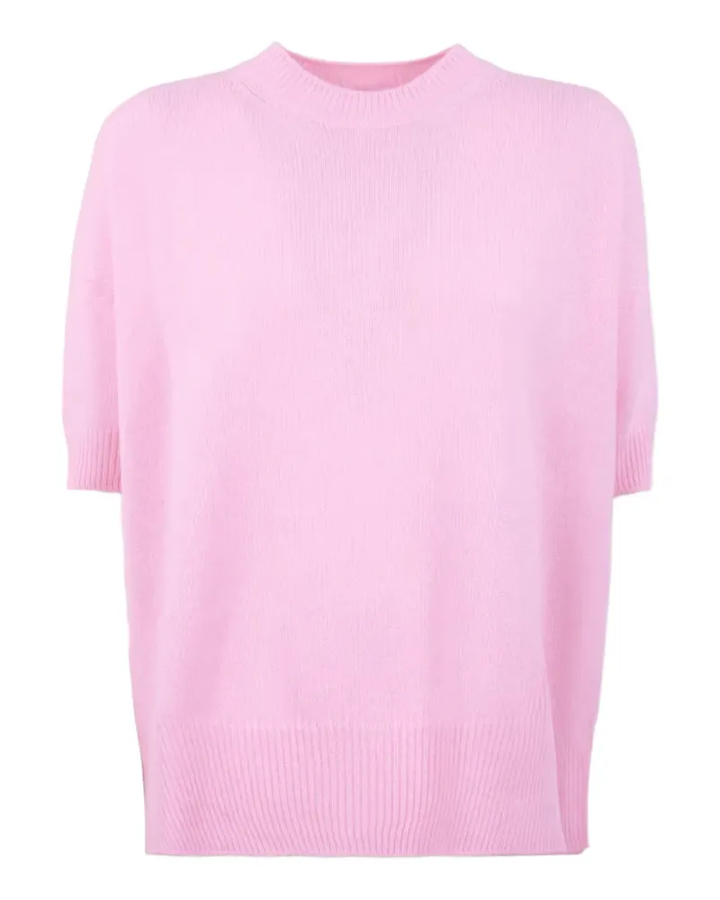 Jil Sander Kurzärmeliger Kaschmirpullover - Rosa Rosa