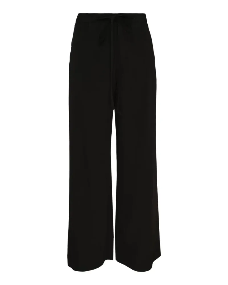 Yohji Yamamoto drawstring wide-leg trousers - Schwarz Schwarz