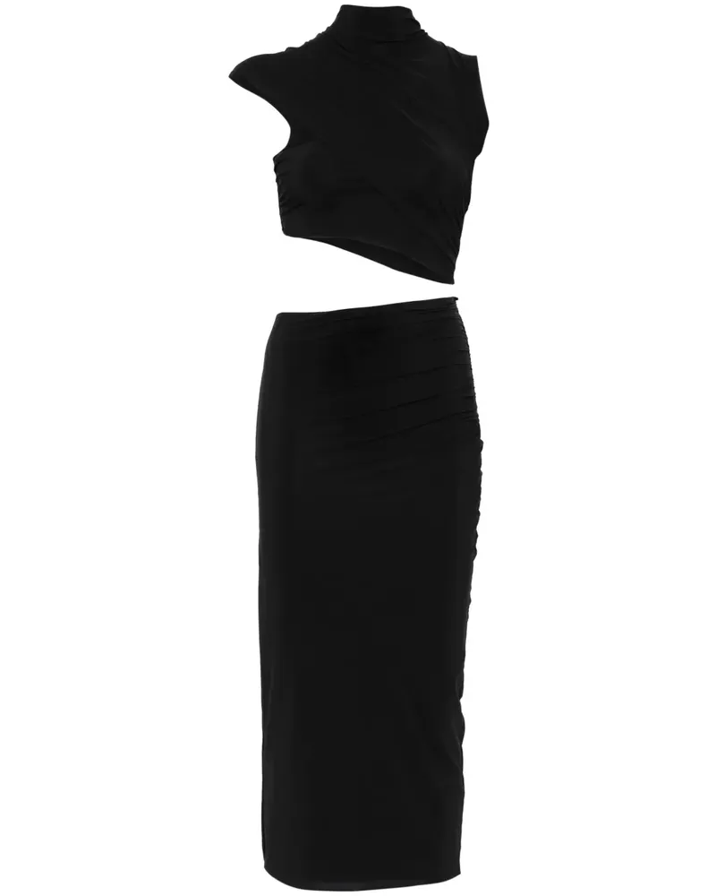 Amazuìn Musia Midikleid - Schwarz Schwarz