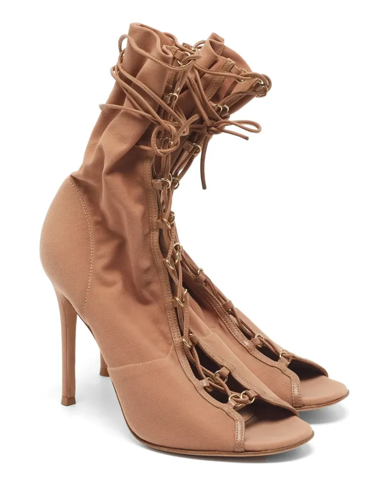 Gianvito Rossi Stevie Schnürstiefel - Nude Nude