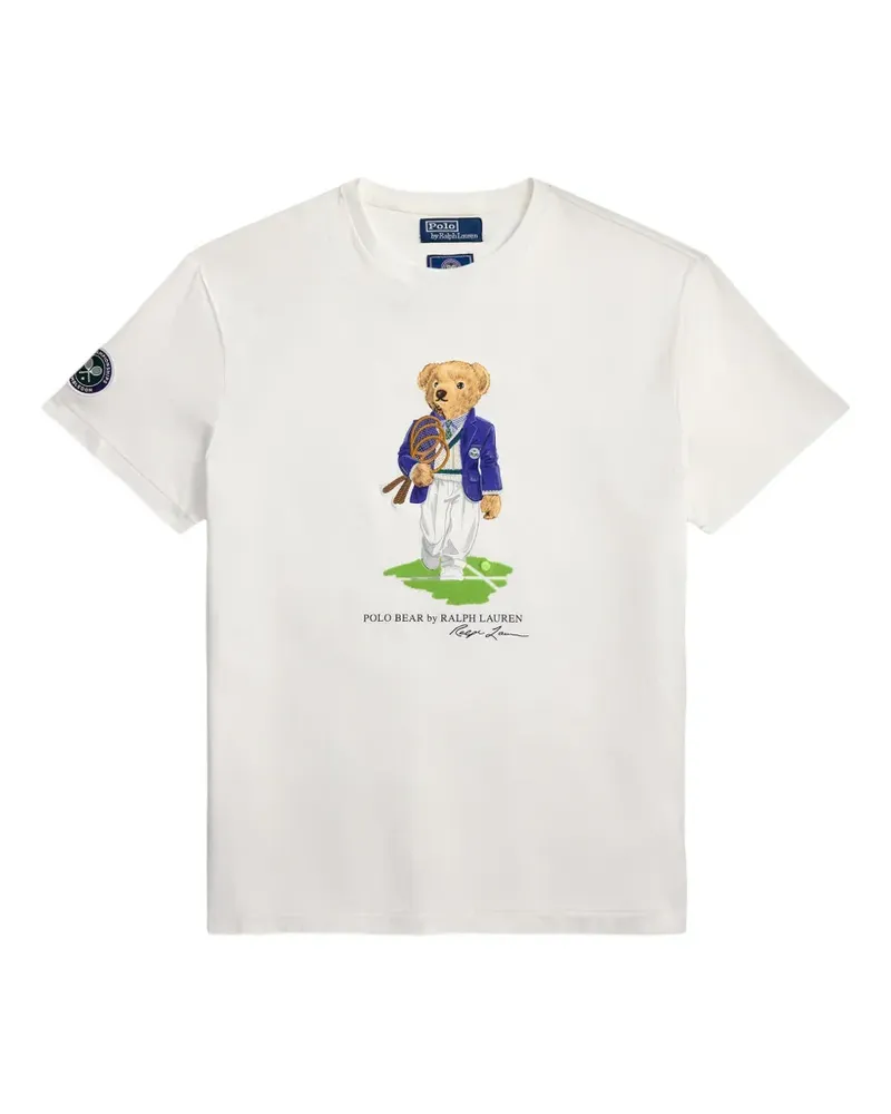 Ralph Lauren Wimbledon Polo Bear T-Shirt - Weiß Weiß