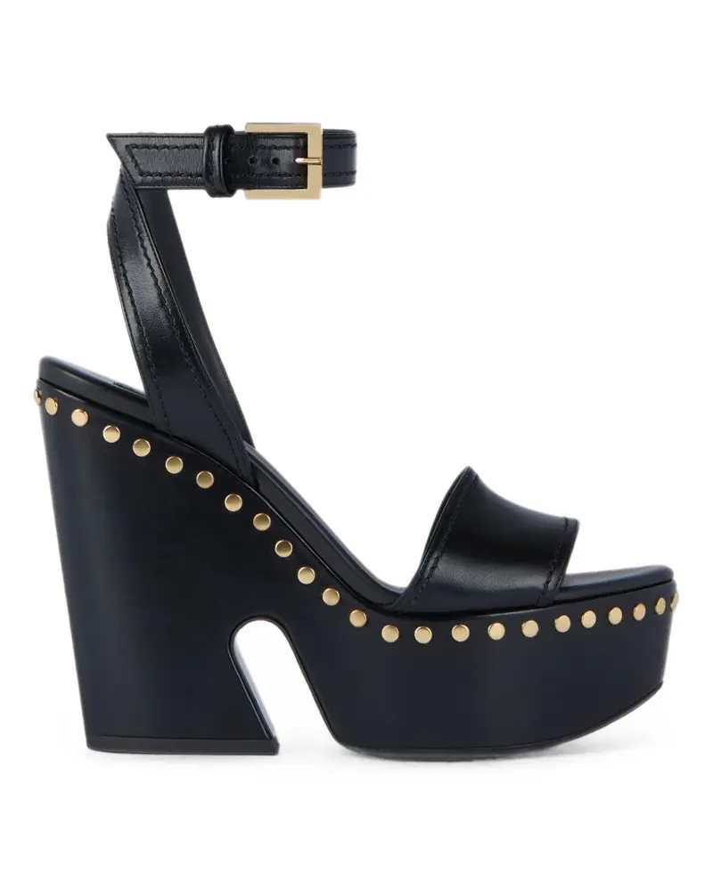 Givenchy Clog Plateau-Sandalen mit Nieten - Schwarz Schwarz