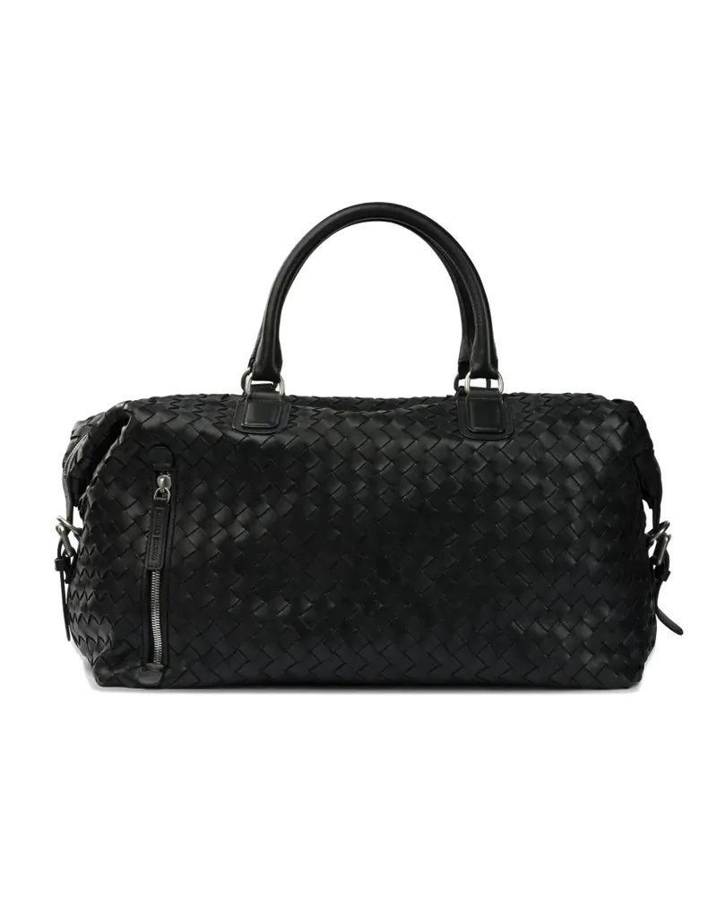 Officine Creative Italia Gewebte Tote Bag mit Reißverschluss - Schwarz Schwarz