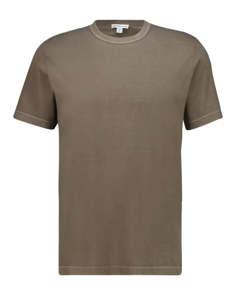 James Perse T-Shirt mit Rundhalsausschnitt - Braun Braun