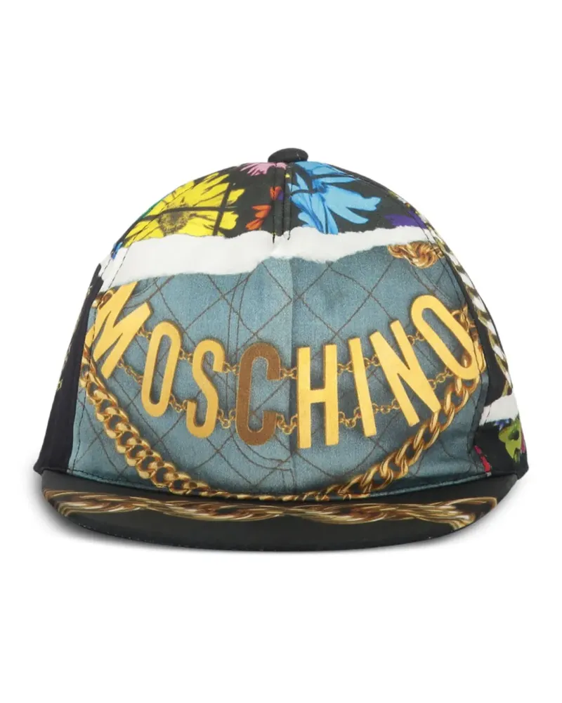 Moschino Baseballkappe mit Ketten-Print - Blau Blau