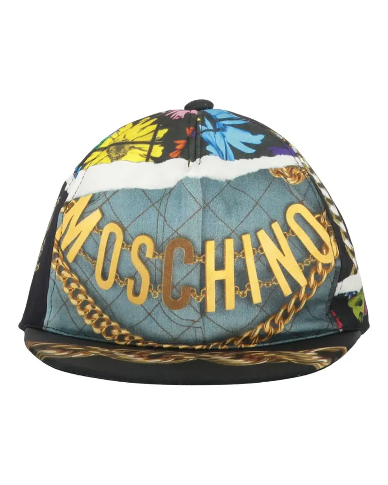 Moschino Baseballkappe mit Ketten-Print - Blau Blau