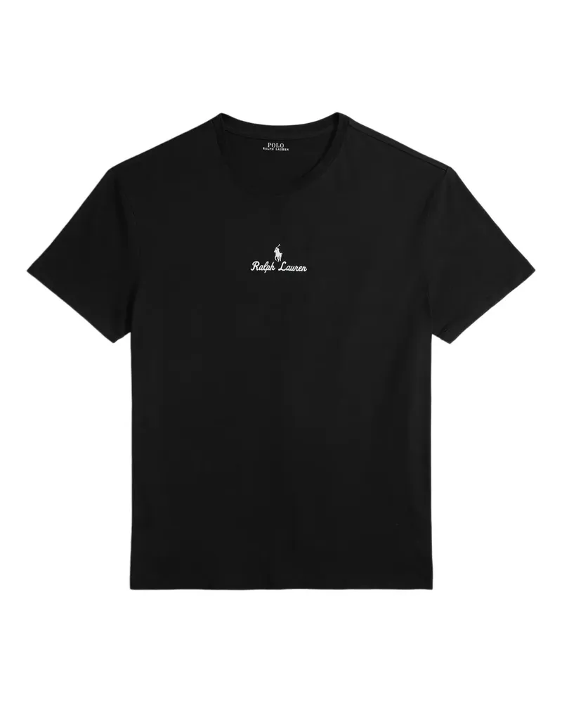 Ralph Lauren T-Shirt mit Logo-Stickerei - Schwarz Schwarz