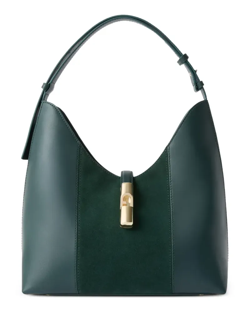 Furla Schultertasche aus Leder M - Grün Grün