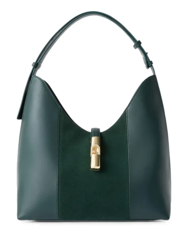 Furla Schultertasche aus Leder M - Grün Grün