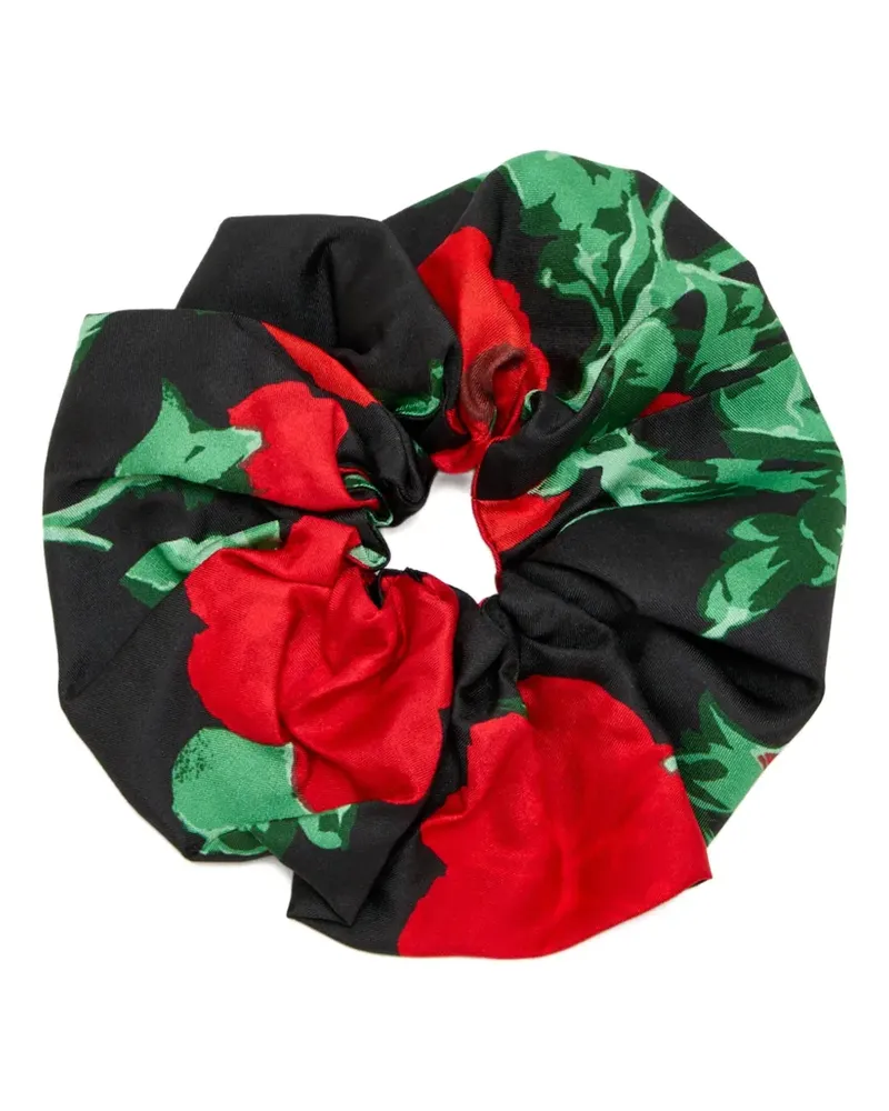 Loeffler Randall Astrid Haargummi mit Blumen - Schwarz Schwarz