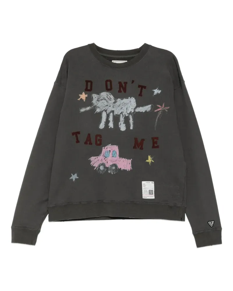 MIHARAYASUHIRO Sweatshirt mit grafischem Print - Grau Grau