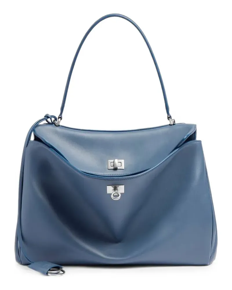 Balenciaga Mittelgroße Rodeo Handtasche - Blau Blau