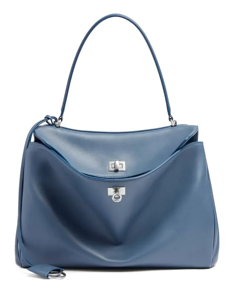 Balenciaga Mittelgroße Rodeo Handtasche - Blau Blau