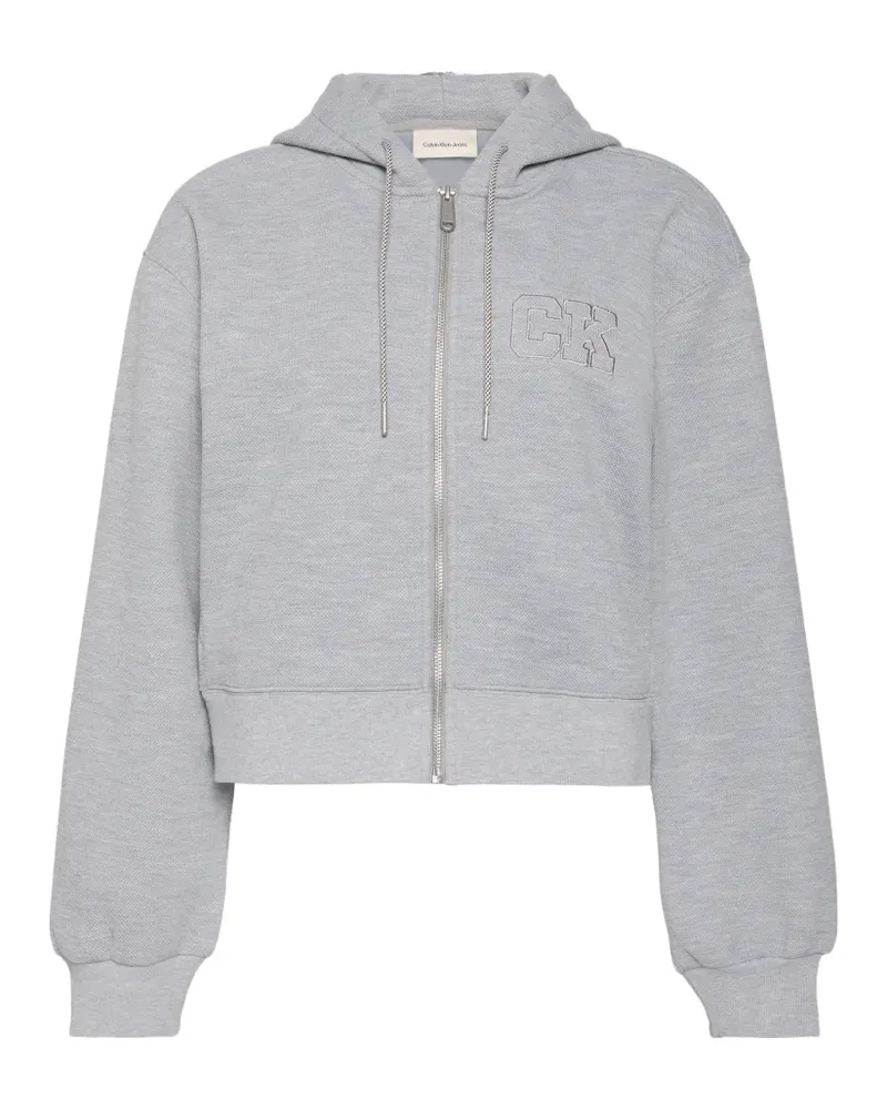 Calvin Klein zip-up sweater - Grau Grau